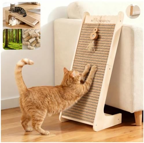 Natural Cork cat Scratching Post-Cat Scratchers- Scratch Pads by MocherpionLLC