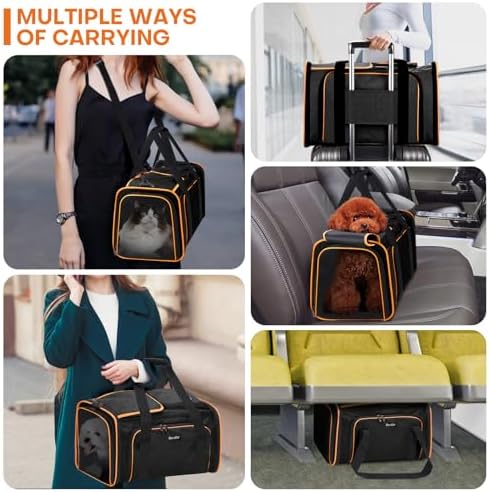 Pet Carrier, Large Soft Sided Expandable Travel Carrier - Image 2