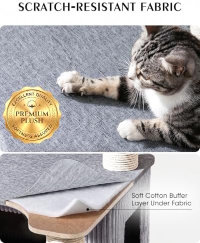 Maine Coon Cat Tree for Large Indoor Cats, Cat Tower, Stable Base - Image 4