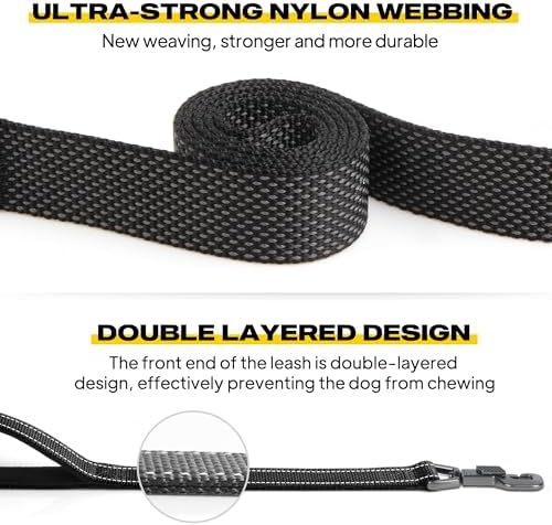 Fida Heavy Duty Dog Leash for Medium Large Dogs, 6 FT, Dual Padded Handles - Image 3