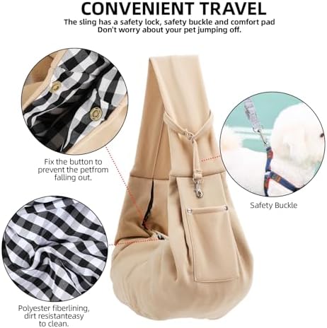 ARZQUT Dog and Cats Carrier Sling, Small Pet Carrier - Image 4