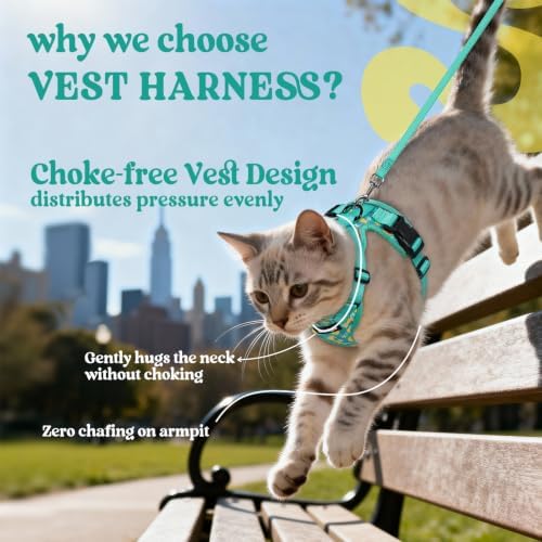 rabbitgoo Cat Harness and Leash Set, Escape Proof Vest, Lemon Grove - Image 3