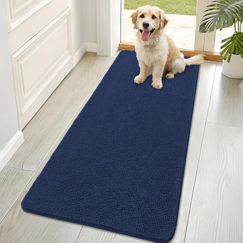 OLANLY Dog Door Mat for Muddy Paws 70x32, Super Absorbent Chenille Mud Mat by OLANLY