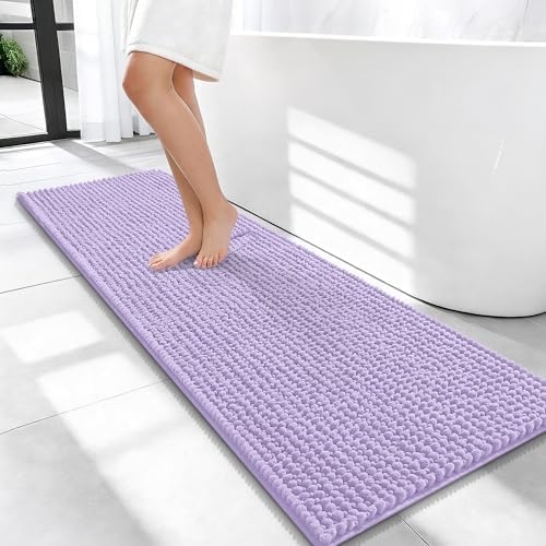 OLANLY Thick Chenille Bathroom Runner Rugs Mats 47x17 by OLANLY