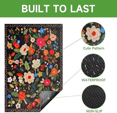 Cat Litter Mat, Traps 100% Litter, Non-Slip Kitty Litter Trapping mats - Image 4