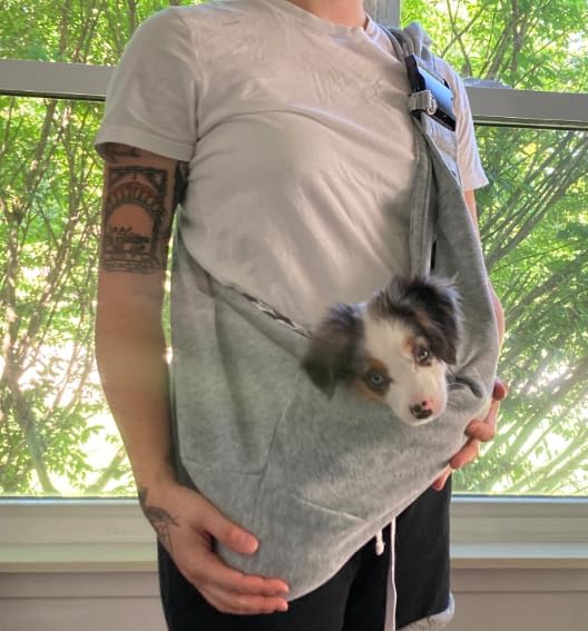 NATUYA Small Dog Carrier Sling Cat Sling, Adjustable Strap Hand Free Pet Puppy - Image 2
