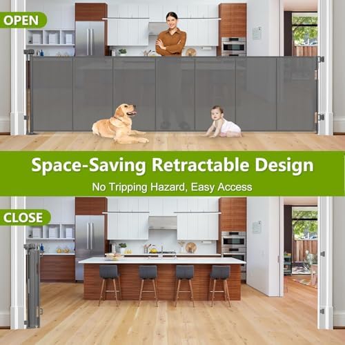 Reinforced 42" Tall 195" Extra Wide Retractable Fence Outdoor/Indoor - Image 4
