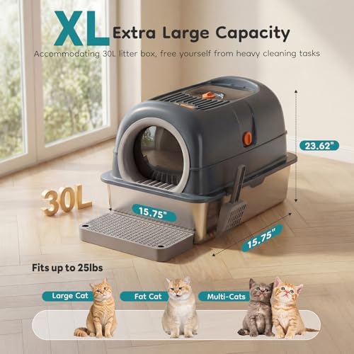OLIXIS Stainless Steel Litter Box - Image 6