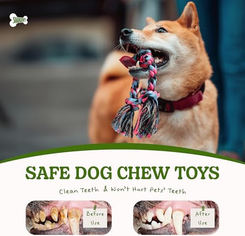 SHARLOVY Puppy Rope Toy, Dog Rope Toy - Image 4