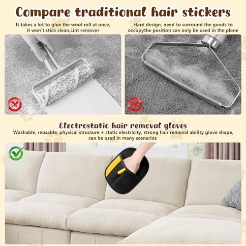 2pcs Pet Hair Removal Glove for Cats & Dogs, 2025 New Upgrade Efficient - Image 5