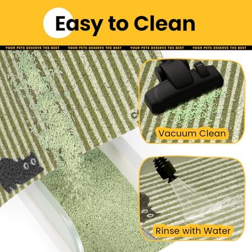 Conlun Cat Litter Mat Litter Trapping Mat, Premium Durable PVC Cute Cat Litter - Image 5
