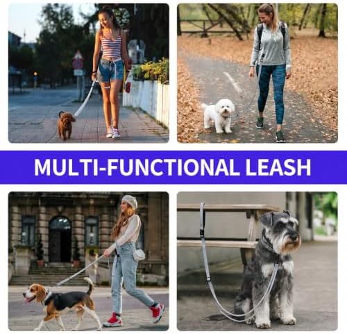 Kazazoo Hands-Free Dog Leash Adjustable Length 5-8 Ft, Waist - Image 5