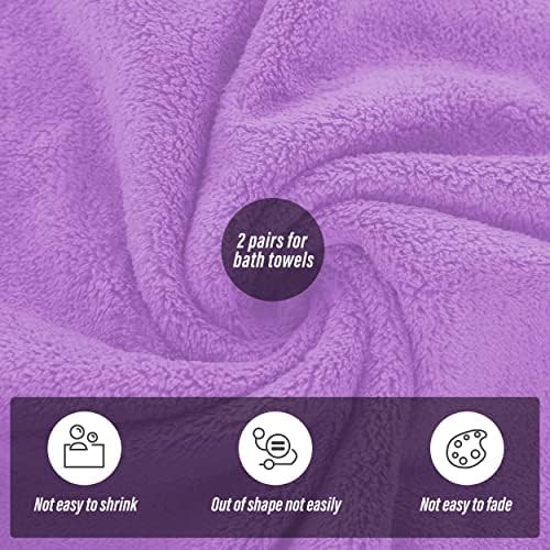 MOONQUEEN 2 Pack Premium Bath Towel Set - Image 4