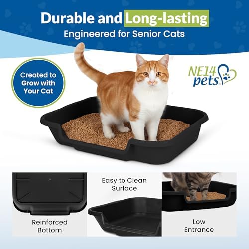 KittyGoHere Senior Cat Litter Box, Large Litter Pan - Image 5
