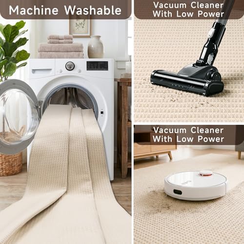 Washable Waffle 2x6 Runner Rug: Non Slip Carpet Runners - Image 4
