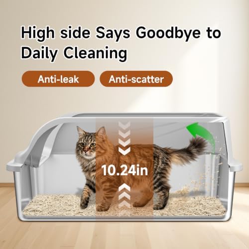 XL Stainless Steel Cat Litter Box - Image 2