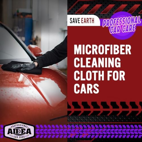 AIDEA Microfiber Cleaning Cloth Black, Microfiber Towels - Image 4