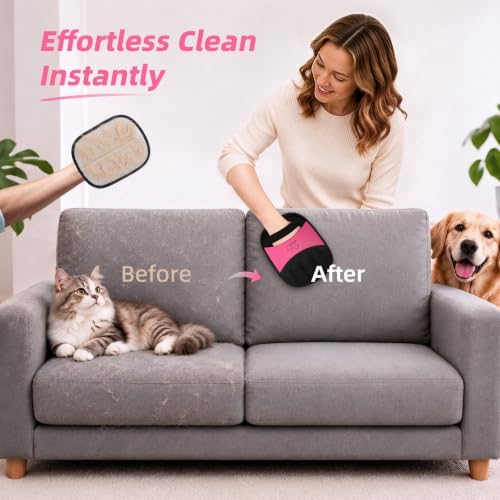 Pet Hair Removal Glove Dogs & Cats, Electrostatic Pet Hair Glove - Image 2