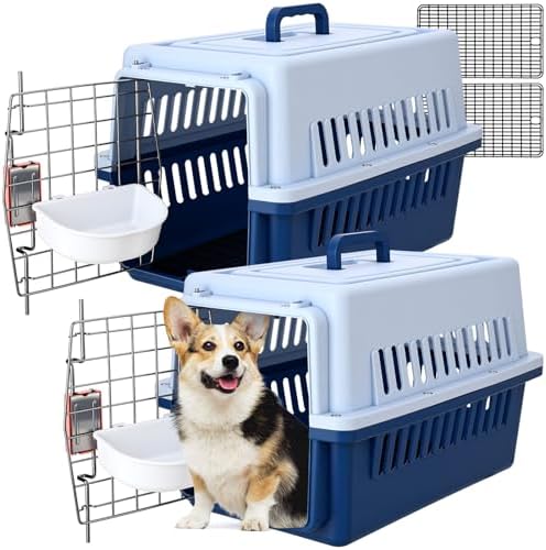 Maxdot 2 Pack 19" Hard-Sided Pet Carrier by Maxdot