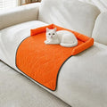 Cooling Dog Bed Mats with Neck & Head Support, 31.5 x 23.62 inch Orange by Whiskopia
