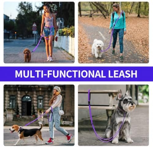 Kazazoo Hands-Free Dog Leash Adjustable Length 5-8 Ft, Waist & Crossbody Leash - Image 6