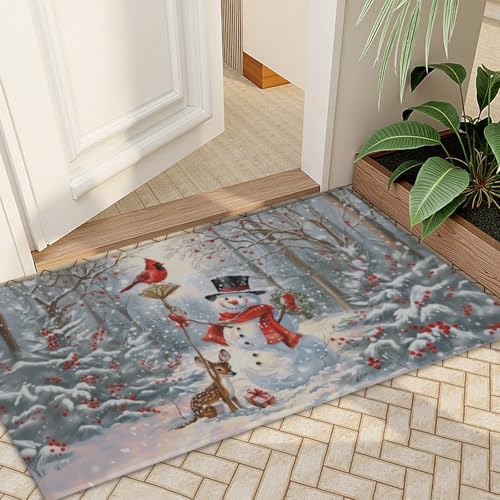 Giwawa Winter Snowman Bath Rug 24x35 Inch - Image 7