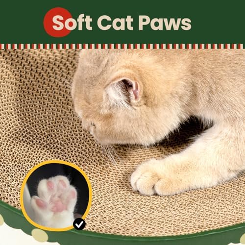 Conlun Oval Cat Scratcher Bed | Scratching Bowl Lounge - Image 6