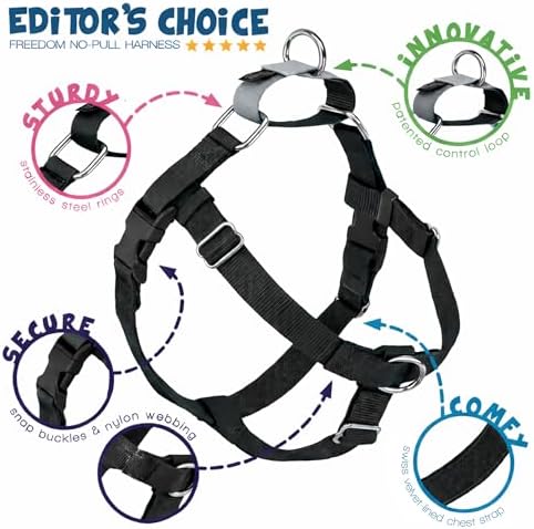 2 Hounds Design Freedom No Pull Dog Harness and Leash, 5/8" SM - Image 4