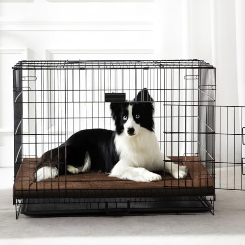 Dog Bed for Crate, Medium/Large Dogs Crate Bed, Washable Dog Beds Kennel Mat - Image 2
