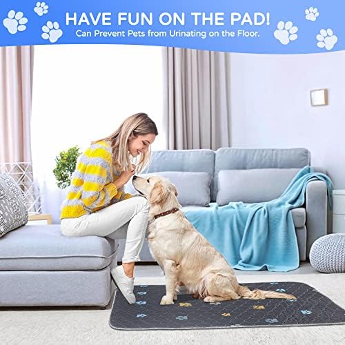 Washable Pee Pads for Dogs, 4 Pack Reusable Puppy Training Pads - Image 5