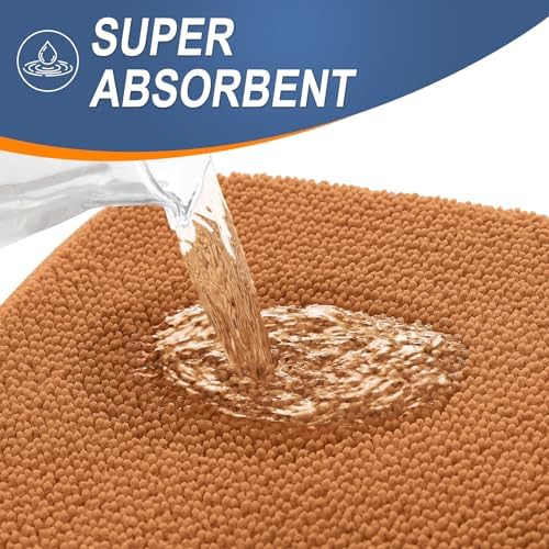 OLANLY Thick Memory Foam Bathroom Rugs 36x24, Soft Absorbent Bath Mat - Image 3