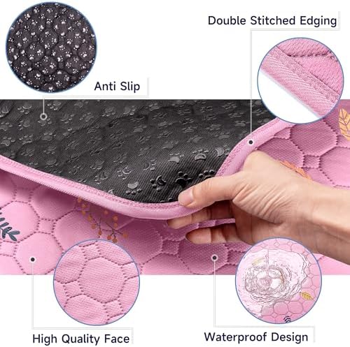 Sunheir 2 Pack Washable Guinea Pig Pee Pads, Absorbent Bedding Training Mat - Image 4