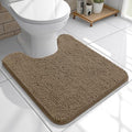 OLANLY Toilet Rugs U-Shaped 20x20, Soft Absorbent Chenille Contour Rugs by OLANLY