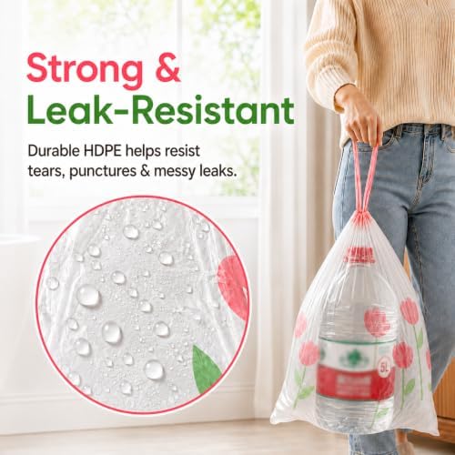 4 Gallon Trash Bags Drawstring - Image 3