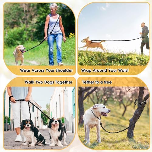 Lukovee Hands Free Dog Leash, 10FT Adjustable Waist-Lead & Shoulder Lead - Image 6