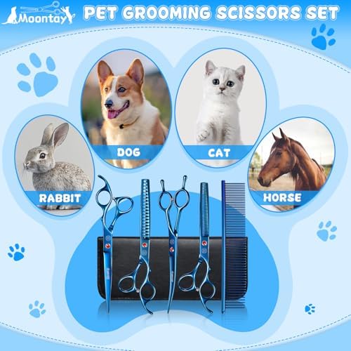 Professional Dog Grooming Scissors Set, 7 Inch/8 Inch Pet Grooming Scissors - Image 7