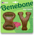 Benebone Tiny 2-Pack Dog Chew Toys, Real Bacon by Benebone