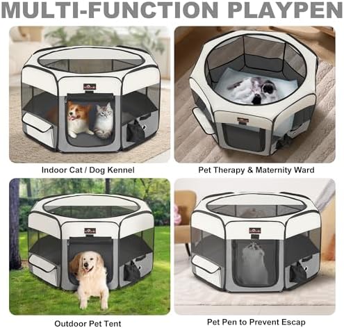 Aivituvin Dog Playpen Foldable Waterproof Pet Play Pens - Image 6