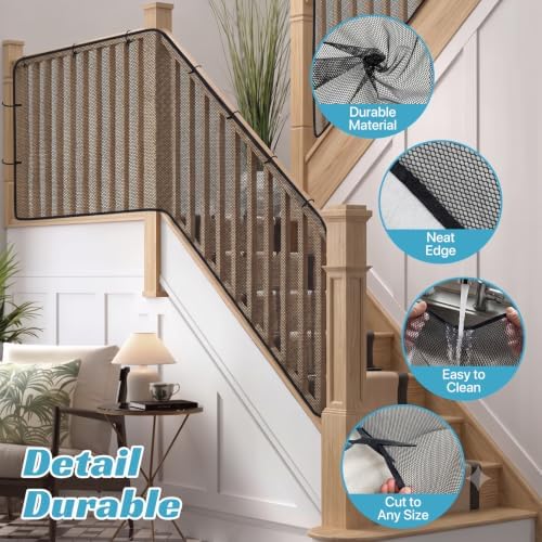 Banister Guard 15 x 3 ft Heavy Duty Stair Railing Cover - Image 5