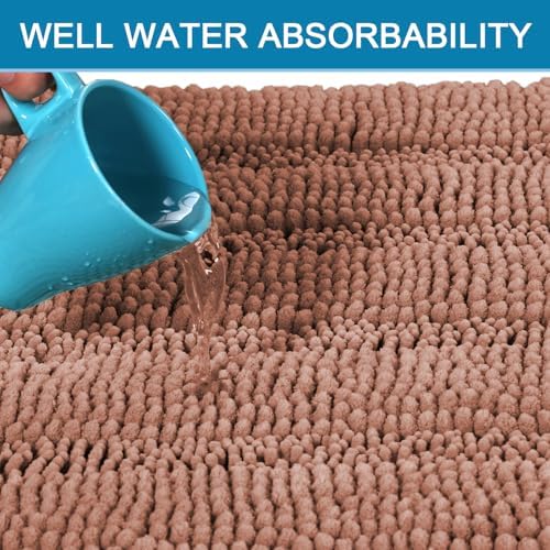 H.VERSAILTEX 2 Piece Set Bathroom Rugs Bath Mats Sets Super Absorbent Chenille - Image 5