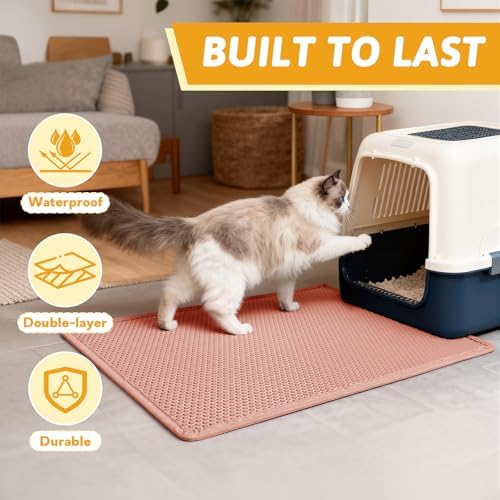 Pieviev Litter Mat, Double-Layer Waterproof Design - Image 7