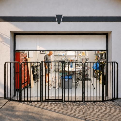 Freestanding Foldable Dog Gate by Foreng