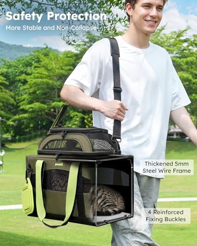 Pecute Cat Carrier, Top Expandable Dog Crate - Image 2