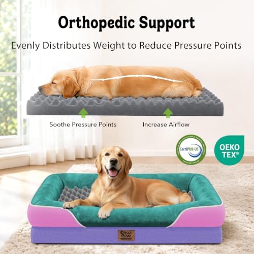 Chez Paw Waterproof Orthopedic XL Dog Bed - Image 2