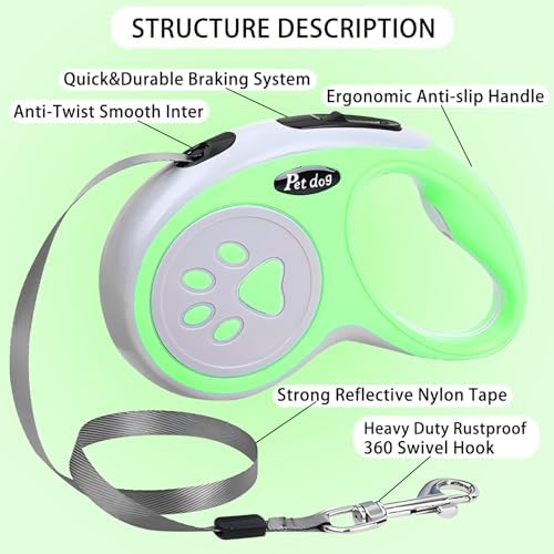 5M/16FT Retractable Dog Leash for Small Medium Dog - Image 2