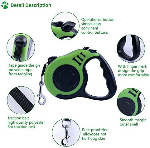 Retractable Dog Leash 10ft, Tangle-Free Expandable Leash - Image 4
