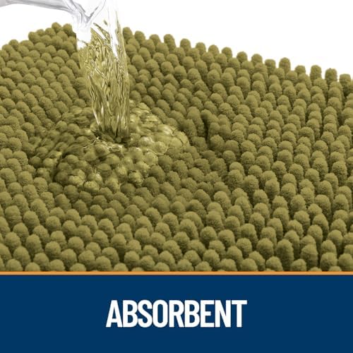 OLANLY Dog Door Mat for Muddy Paws 44x32, Super Absorbent Chenille Mud Mat - Image 3