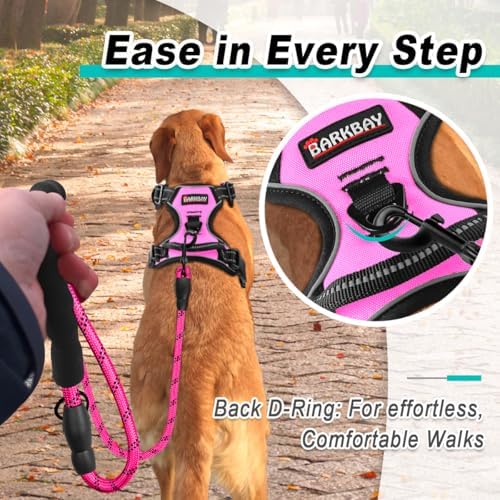 BARKBAY Dog Harness for Large Dog No Pull 2 Leash Clips Dog Vest - Image 3