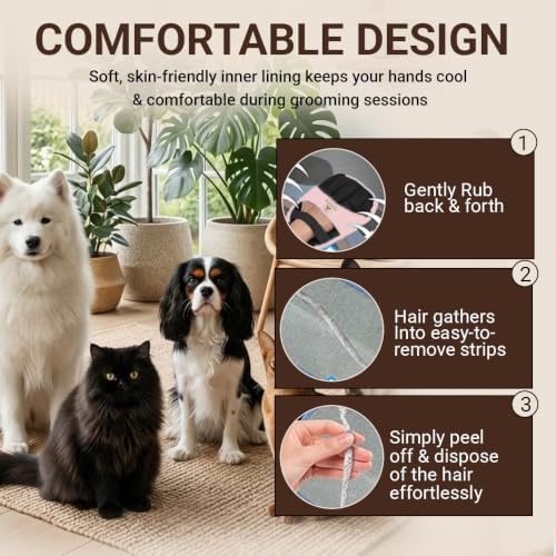 Pet Hair Remover Glove for Dogs & Cats - Image 3