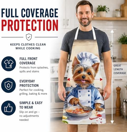 Caroline's Treasures Silky Terrier The Chef Apron Cooking Kitchen Server Baking - Image 3